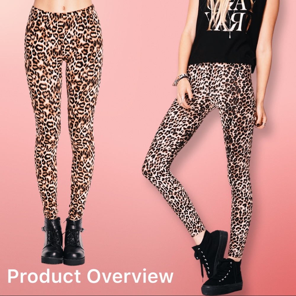 Forever 21 Full Length Leopard Legging